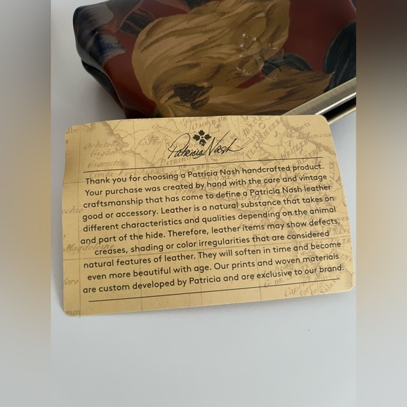 NWT Patricia Nash Key Fob Frame Pouch Kiss Lock Coin Purse - Picture 6 of 15